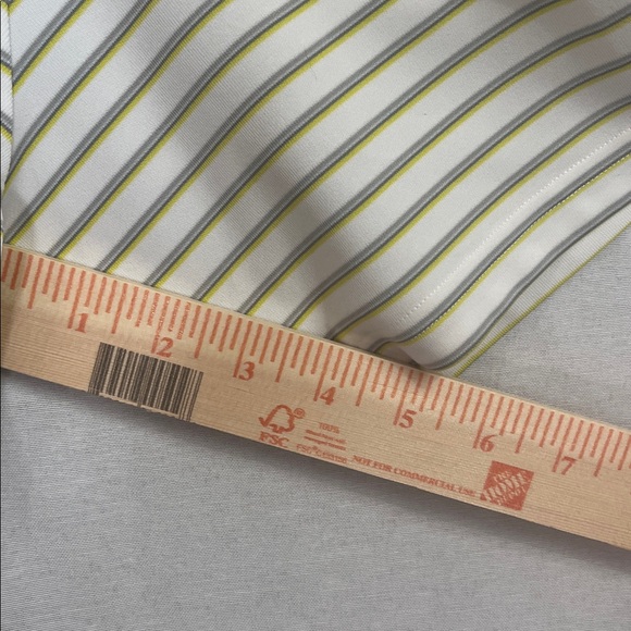 Men's Under Armour Loose Heat Gear Sz XL Polo Shirt Short Sleeve Striped - Picture 12 of 14